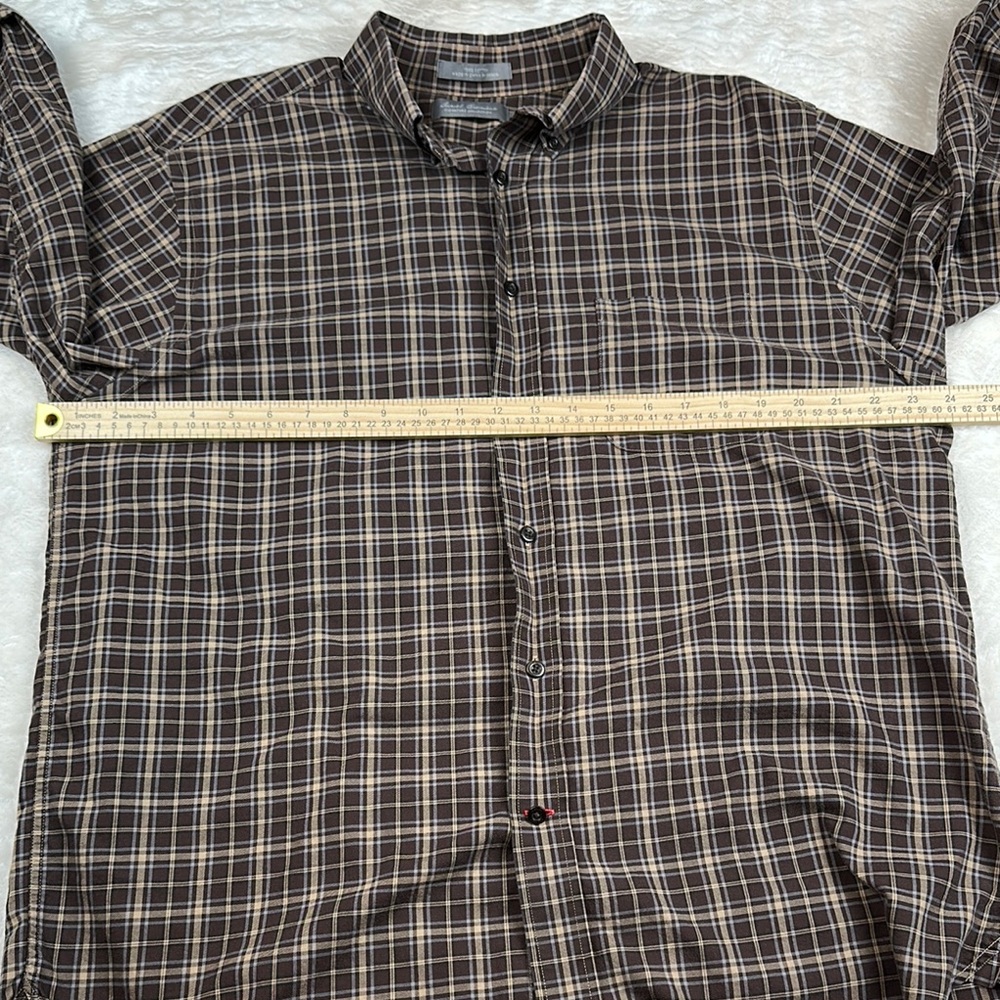 Daniel Cremieux Casual Black and Brown Button Down Shirt - Picture 4 of 7